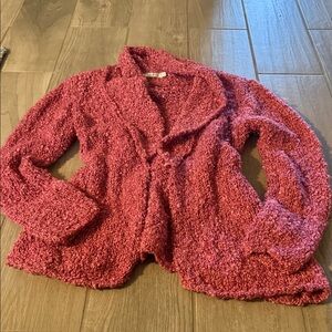 Cozy Pink Textured Cardigan